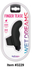 Wet Dreams Finger Tease Vibrator Black Best Adult Toys