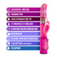 Blush Novelties Dancing Dolphin Fuchsia Pink Vibrator - Product SKU BN29940