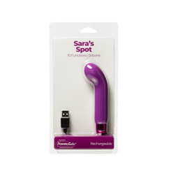 Powerbullet Saras Spot 4in 10 Function Bullet Purple Sex Toys