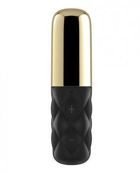 Satisfyer Mini Lovely Honey Vibrator Black Gold Sex Toy