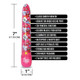 Global Novelties Prints Charming Pop Tease 7in Vibe Kiss Pink - Product SKU GN1000100