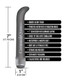 Prints Charming Buzzed 7 G Spot Vibe Canna Queen Grey inches by Global Novelties - view 3