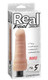 Real Feel Lifelike Toyz No 5 Beige Vibrating Dildo by Pipedream - Product SKU PD137721