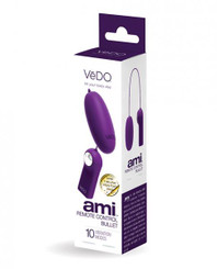 Vedo Ami Remote Control Bullet Deep Purple Adult Sex Toys