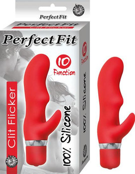 Perfection Fit Clit Flicker Red Vibrator Adult Sex Toys