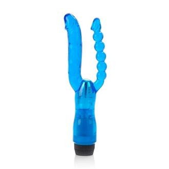 Dual Penetrator Vibrator Blue Adult Toy