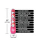Global Novelties Prints Charming Pop Tease 5in Mini Vibe Kiss Me Pink - Product SKU GN1000200