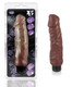 X5 Realistic Hard On 9 inches Vibrating Dildo - Brown by Blush Novelties - view 4