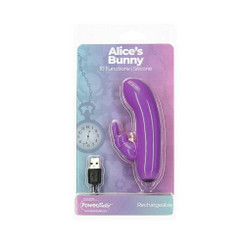 Power Bullet Alices Bunny 4in 10 Function Bullet Purple Best Adult Toys