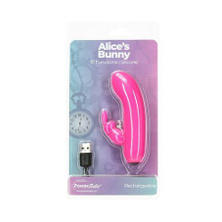 Power Bullet Alices Bunny 4in 10 Function Bullet Pink by BMS Enterprises