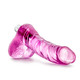 Naturally Yours Vibrating Ding Dong Pink Dildo by Blush Novelties - view 2