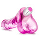 Blush Novelties Naturally Yours Vibrating Ding Dong Pink Dildo - Product SKU BN53700