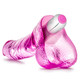 Naturally Yours Vibrating Ding Dong Pink Dildo by Blush Novelties - view 3