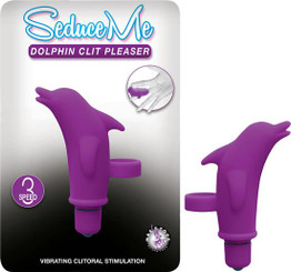 Seduce Me Dolphin Clitoral Pleaser Purple Finger Vibrator Adult Sex Toys