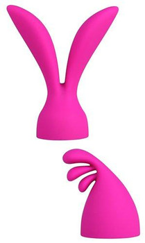 Palm Pleasure 2 Silicone Heads Pink Attachments Best Sex Toy