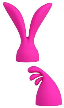 Palm Pleasure 2 Silicone Heads Pink Attachments by BMS Enterprises