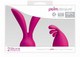Palm Pleasure 2 Silicone Heads Pink Attachments by BMS Enterprises - Product SKU BMS30533