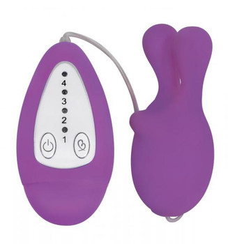 Gossip Bounce 4 Speed Silicone Egg Vibe Purple Adult Toy