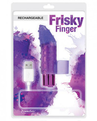 Rechargebale Frisky Finger Massager Purple by BMS Enterprises