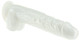 BMS Enterprises Addiction Pearl 8.5 Dong Pearl White Tpe W/ Bullet  inches - Product SKU BMS87910