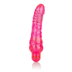 Sparkle Glitter Jack Pink Vibrating Dildo Adult Sex Toys