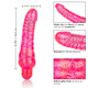 Sparkle Glitter Jack Pink Vibrating Dildo by Cal Exotics - view 4