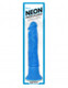 Neon Luv Touch Wall Banger Blue Vibrating Dildo by Pipedream - Product SKU PD144814