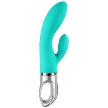 Voice Touch G-Spot Rabbit Vibrator Teal Green Adult Sex Toy