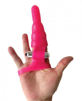 Wet Dreams Wrist Rider Finger Sleeve Vibrator Pink by Hott Products
