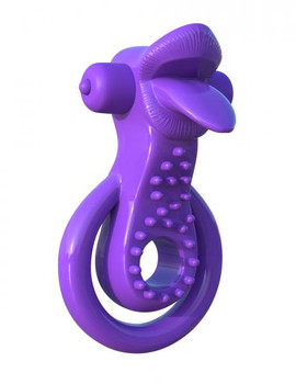 Fantasy C-Ringz Lovely Licks Couples Ring Purple Adult Sex Toy