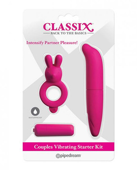 Classix Couples Vibrating Starter Kit - Pink Adult Toy