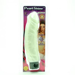 9 1n Pearl Shine Vibe, white Adult Toy