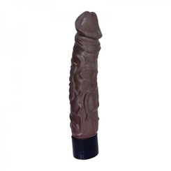Pearl Sheens 9 Inches Brown Vibrating Dildo Adult Toys