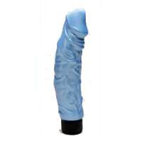 Pearl Shine 9 inches Waterproof Vibrator  - Blue Sex Toys