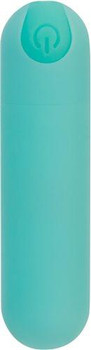 Essential 3 inches Rechargeable Teal Green Vibrator by BMS Enterprises