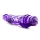 B Yours Vibe 7 Purple Realistic Vibrating Dildo by Blush Novelties - view 3