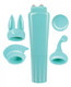 Intense Clit Teaser Kit Blue Mini Massager with 4 Heads by NassToys