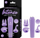 Intense Clit Teaser Kit Purple Mini Massager with 4 Heads by NassToys - view 3