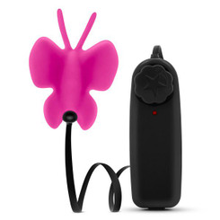 Luxe Butterfly Teaser Pink Clitoral Vibrator by Blush Novelties