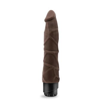Dr Skin Cock Vibe 1 Chocolate Brown Realistic Dildo Sex Toys