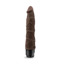 Dr Skin Penis Vibe 1 Chocolate Brown Realistic Dildo by Blush Novelties