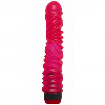 Jelly Caribbean #6 Vibrator - Pink Sex Toy