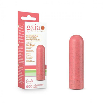Gaia Eco Rechargeable Bullet Coral by Blush Novelties