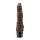 Dr Skin Penis Vibe 4 Chocolate Brown Vibrating Dildo by Blush Novelties