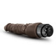 Dr Skin Penis Vibe 4 Chocolate Brown Vibrating Dildo by Blush Novelties - view 3