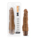 Dr Skin Penis Vibe #4 Mocha Brown Vibrating Dildo by Blush Novelties - view 2