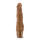 Dr Skin Penis Vibe #4 Mocha Brown Vibrating Dildo by Blush Novelties - view 4