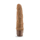 Dr Skin Penis Vibe 3 Vibrating Dildo Mocha Tan by Blush Novelties