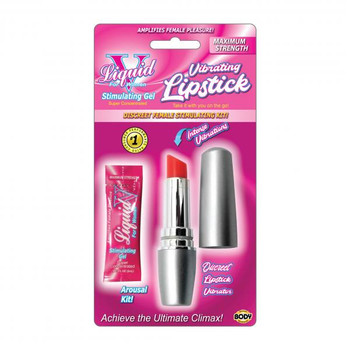 Liquid V Vibrating Lipstick Kit Adult Sex Toy