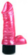 Pearl Shine Realistic Vibrator with Balls Pink Best Sex Toy